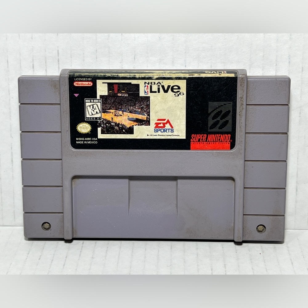 NBA Live 96 SNES Original OEM Super Nintendo Entertainment
System Game ONLY